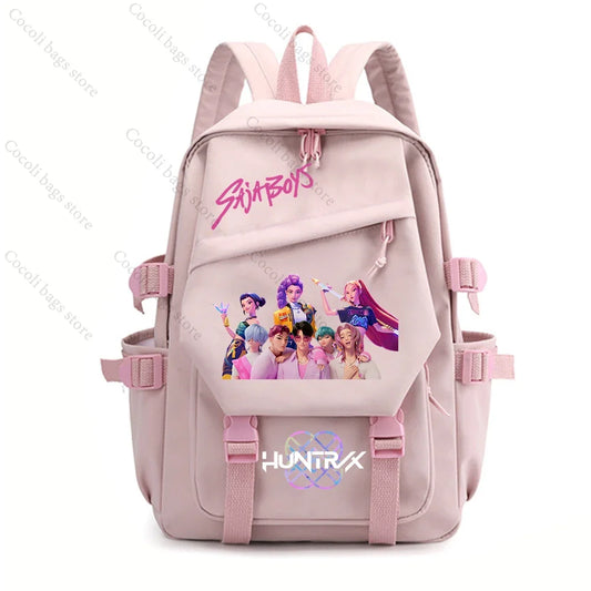 2025 KPop Demon Hunters Saja Boys Backpack – Trendy & Spacious for Teens