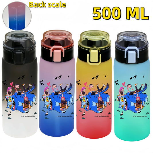 500ML K Pop Demon Hunters Water Bottle for Girls – Stay Hydrated in Style