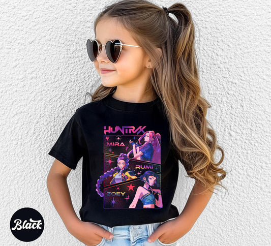 K-Pop Demon Hunters Colorful Kids Tee