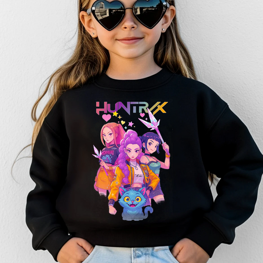 K-Pop Demon Hunters Cartoon Kid Sweatshirt
