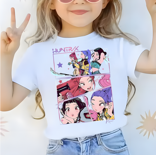 K-Pop Demon Hunters Starry Night Kids Shirt