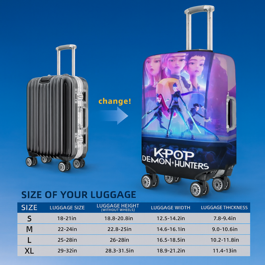K-Pop Demon Hunters Huntrix Suitcase Cover