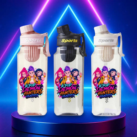K-Pop Demon Hunters 750ml Leakproof Water Bottle