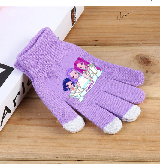 K-Pop Demon Hunters Touchscreen Gloves