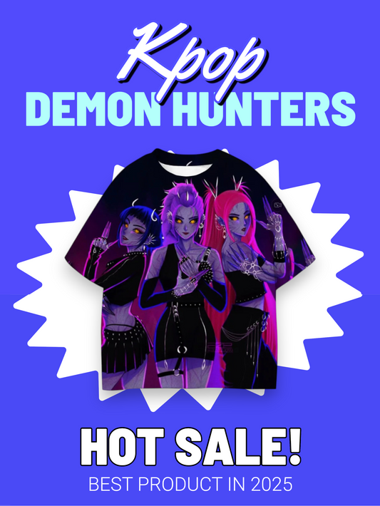 Toddler Girl Clothes Kpop Demon Hunters Cartoon Tee Shirt Funny Gift for Fans Harajuku Cool Kids T-shirts Cotton Summer Tops