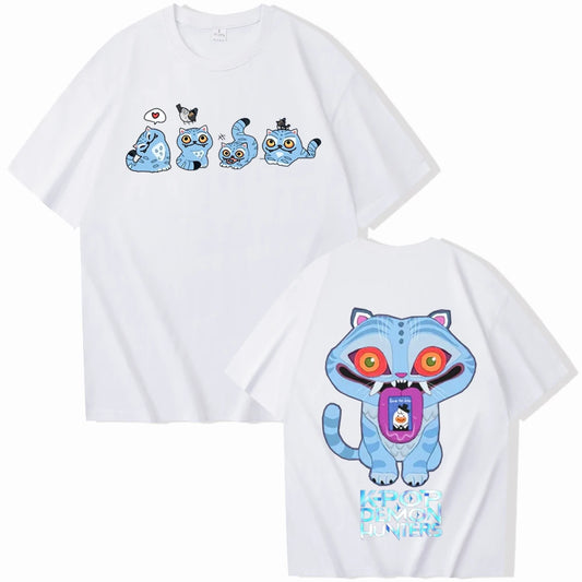KPop Demon Hunters Tiger T-shirt – Harajuku O-neck Casual Shirt Gift