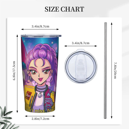 Kpop Demon Hunters HuntrX Tumbler – Stainless Steel Thermal Cups for Fans