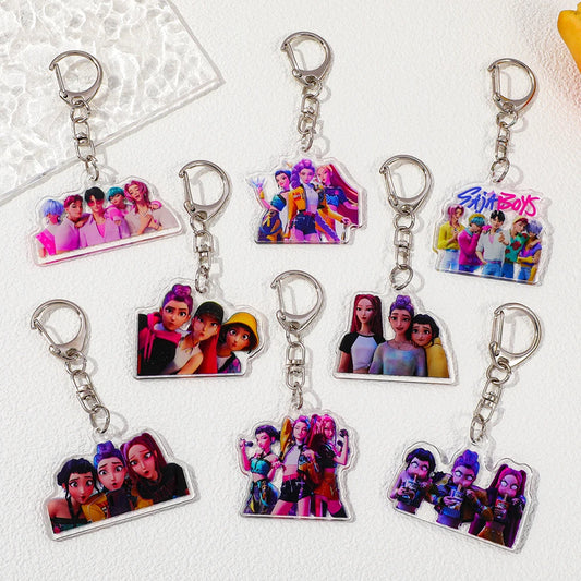 New Saja Boys Kpop Demon Hunters Huntrix Mystery Keychains – A Must-Have for Fans
