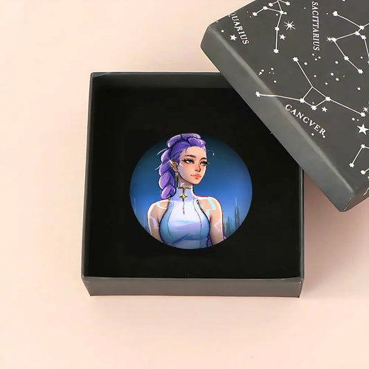 KPop Demon Hunters Rumi Tinplate Button Pin – Must-Have for Fans