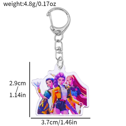 New Saja Boys Kpop Demon Hunters Huntrix Mystery Keychains – A Must-Have for Fans