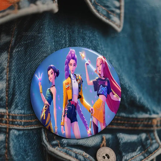 K-Pop Demon Hunters Brooches (32/44/58mm)