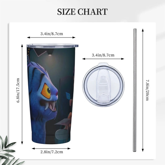Stainless Steel Tumbler – K-pop Demon Hunters Movie Thermal Mug