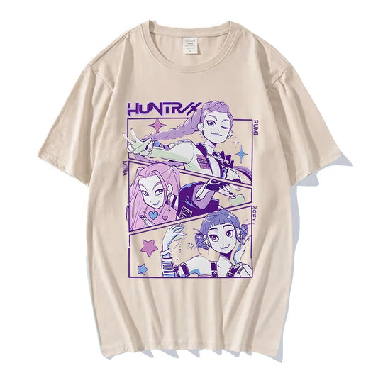 KPop Devil Hunter Summer T-shirt – Stylish Unisex Cotton Apparel