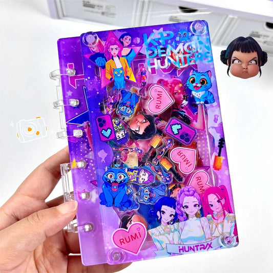 K-Pop Demon Hunters A7 Notebook – Cute &amp; Creative Ring Binder