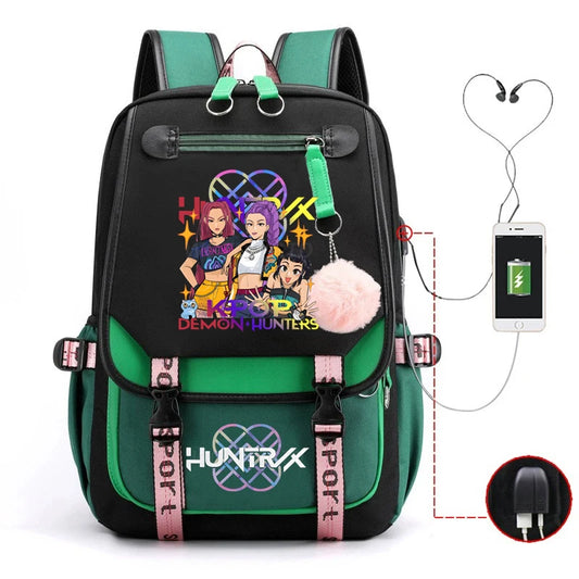 KPop Demon Hunters Backpack – Perfect for Students and Fans