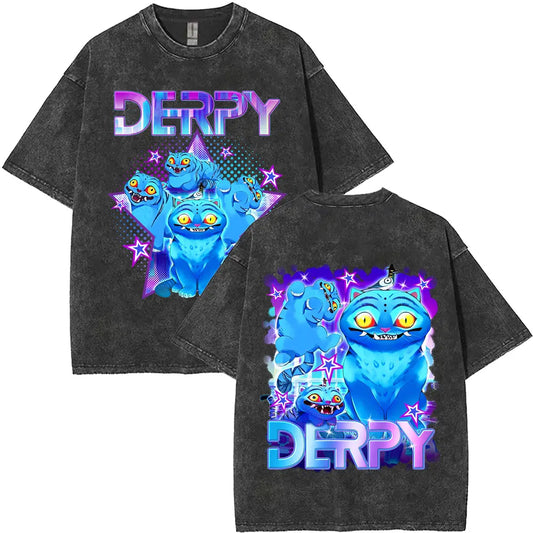 Vintage Washed Kpop Demon Hunters T-Shirt – Rumi, Mira &amp; Zoey Design