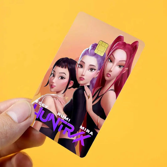 Movie KPop Demon Hunters Anime Card Skin – Stylish Protection for Your Cards