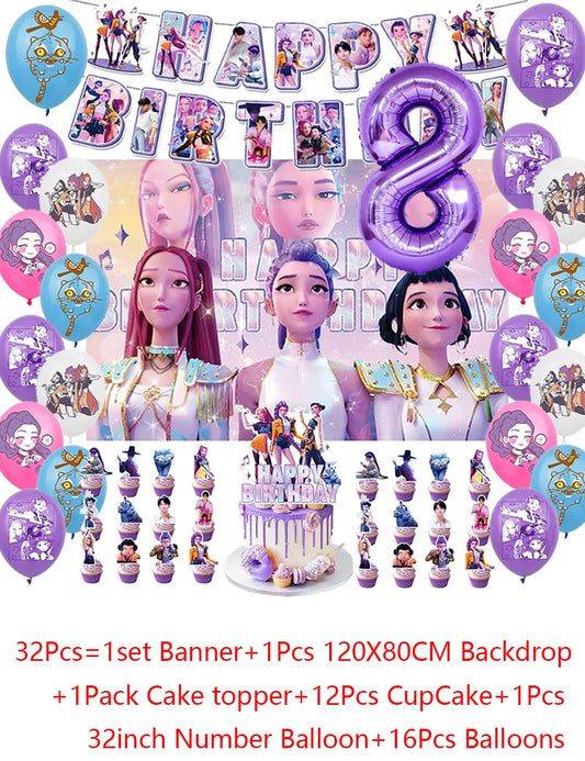 Celebrate Your Kpop Anime Party with Demon Hunters Party Supplies