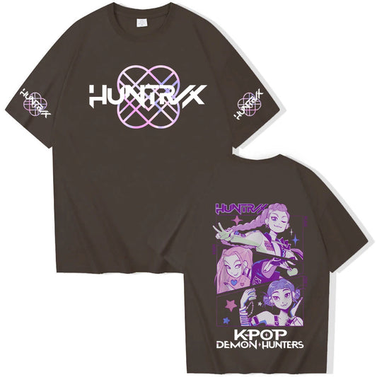 Anime K-Pop Demon Hunters T-shirt – Harajuku Style Casual Wear