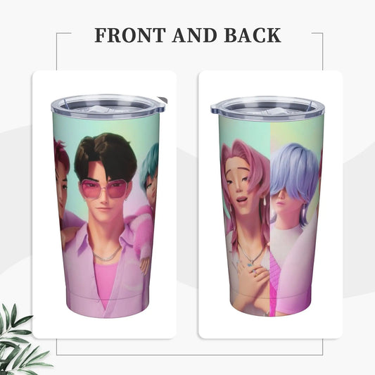 KPop Demon Hunters Derpy Tiger Tumbler – Vacuum Insulated Thermal Mug