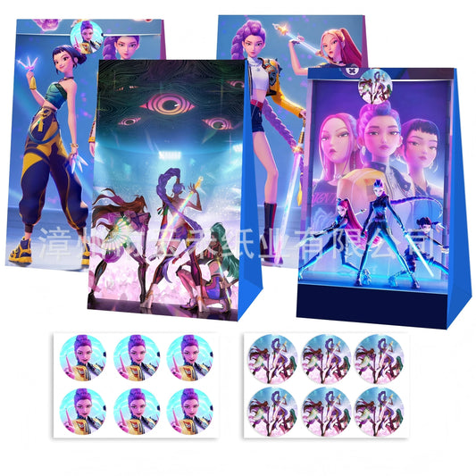 K-Pop Demon Hunters Cartoon Gift Paper Bag