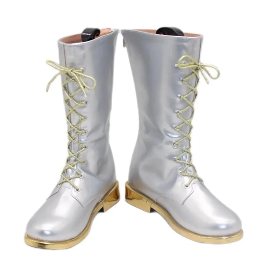 Zoey Silver Cosplay Shoes – Perfect for KPop Demon Hunters HUNTR/X Fans