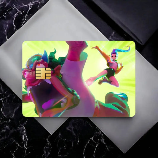 Movie KPop Demon Hunters Credit Card Stickers – Waterproof Film Skin Cover