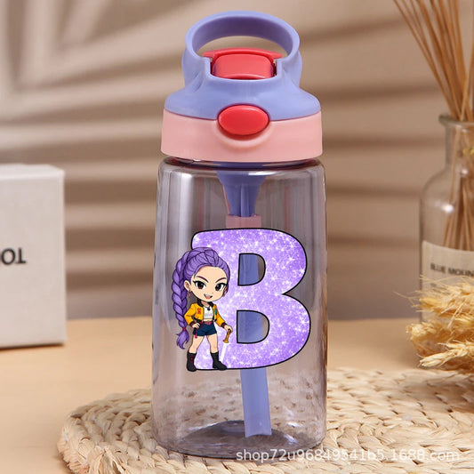 Move K-Pop Demon Hunters Plastic Water Bottle – Stylish Hydration for Fans
