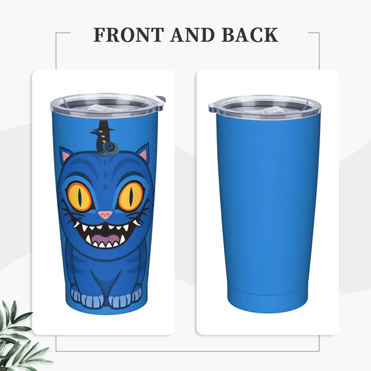KPop Demon Hunters Blue Tiger Tumbler – Stylish Vacuum Insulated Cup