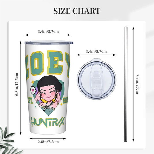 KPop Demon Hunters Huntrix Zoey Tumbler – Stylish Insulated Mug for Fans