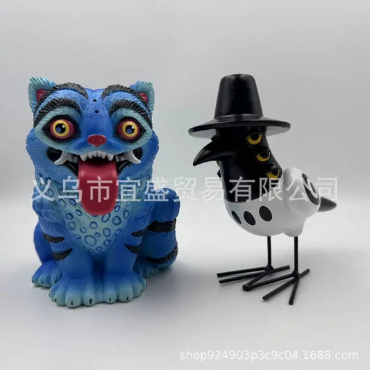 KPop Demon Hunters Tiger &amp; Bird Figures – 2025 Resin Collectible Ornaments