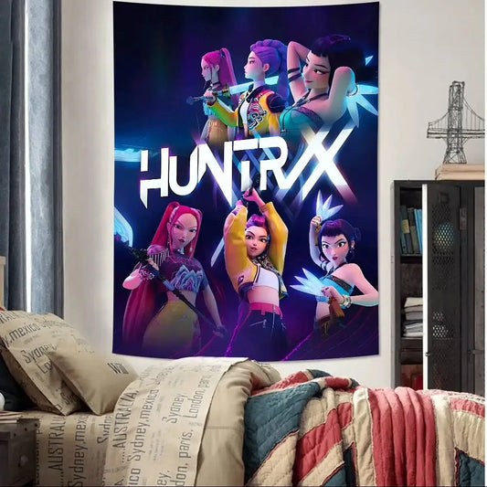 D-Demon H-Hunters Anime Tapestry – Aesthetic Wall Art for Fans
