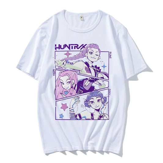 KPop Devil Hunter Summer T-shirt – Stylish Unisex Cotton Apparel