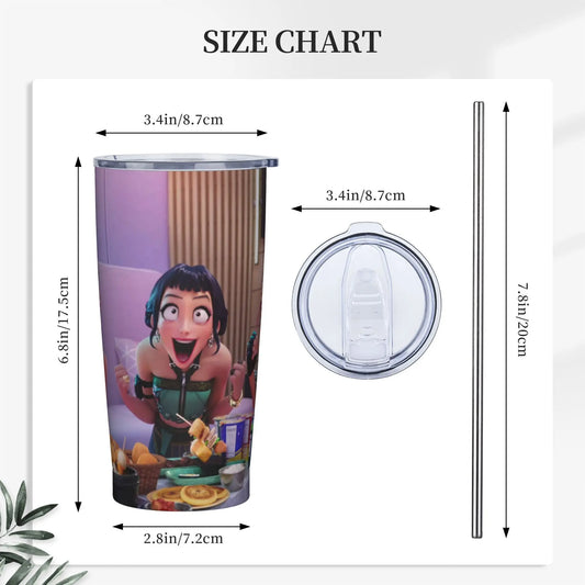 Kpop Demon Hunters Huntrix Stainless Steel Tumbler – Thermal Mug for Fans