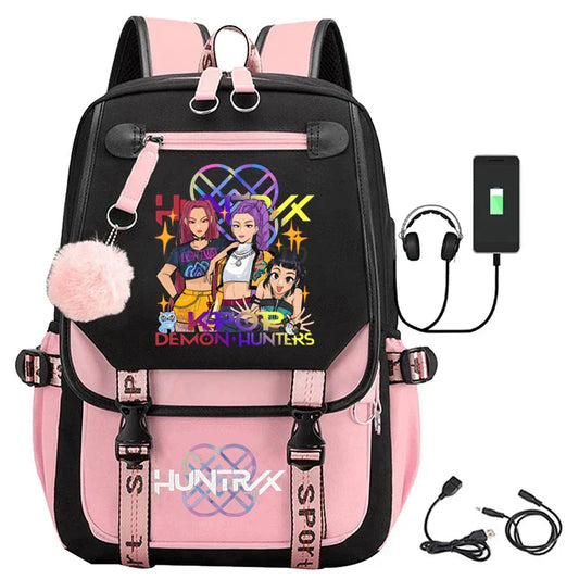 KPop Demon Hunters Backpack – Perfect for Students and Fans