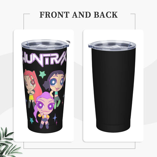 KPop Demon Hunters Huntrix World Tour Tumbler – Stainless Steel Car Mugs