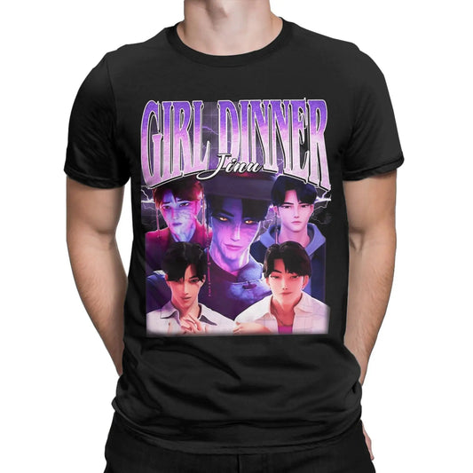 Stylish Leisure Girl Dinner Jinu Kpop Demon Hunters Villain T-Shirt