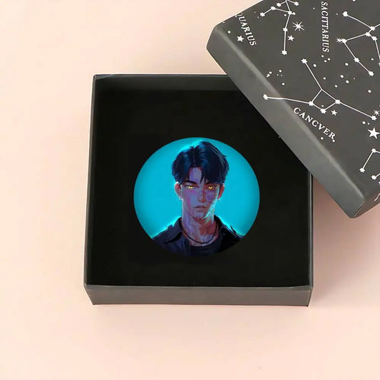 Jinu Kpop Demon Hunters Tinplate Soft Button Pin Brooch