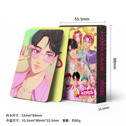 Demon Hunter Kpop Cards – 60+32pcs Anime Saja Boys Collectibles for Fans