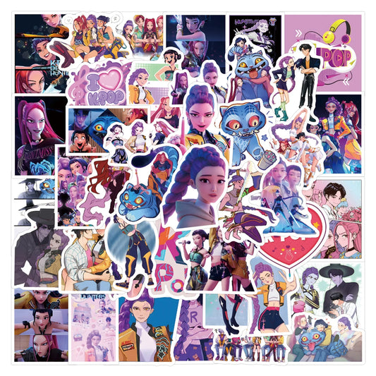 Anime K-Pop Demon Hunters Stickers – Perfect for DIY Decoration