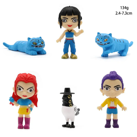 KPop Demon Hunters Figures – Rumi, Mira, Zoey &amp; Tiger Collectible Statues