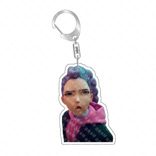 Anime Huntr-x K-Pop Demon Hunters Keychain – Perfect for Fans and Collectors