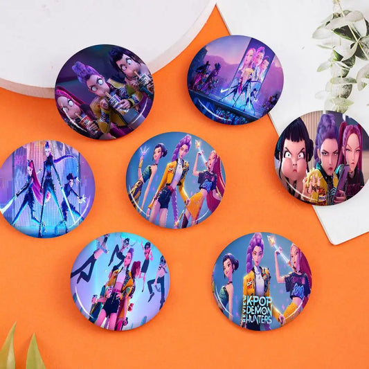 K-Pop Demon Hunters Brooches (32/44/58mm)