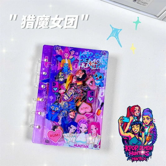 K-Pop Demon Hunters A7 Notebook – Cute &amp; Creative Ring Binder