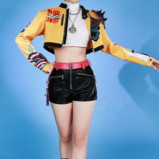 Anime Movie HUNTR/X KPOP Demon Hunters Cosplay Costumes – Zoey, Rumi, Mira