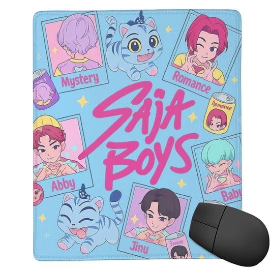 Boy Kpop Demon Hunters Jinu Laptop Mouse Pad Keyboard Desk Mat  Saja boys Non-Slip Rubber Mousepad for Computer
