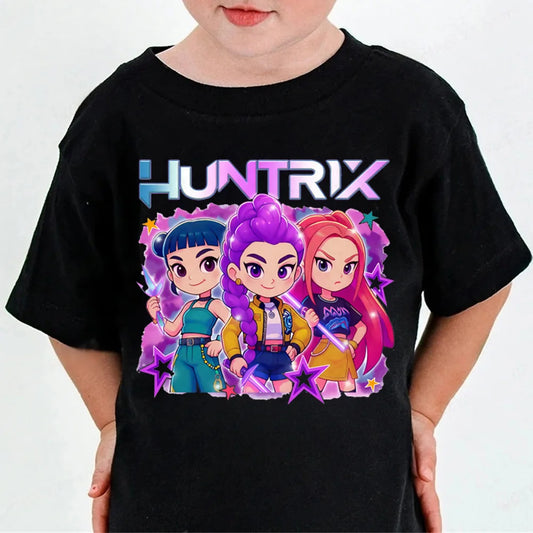 Huntrix Kpop Demon Hunters T-Shirt – Stylish Tees for Young Fans