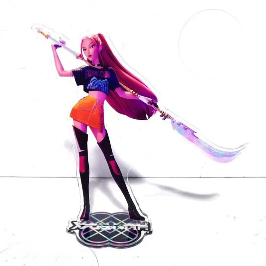 Anime Kpop Demon Hunters Huntrix Saja Acrylic Stand Figures for Collectors