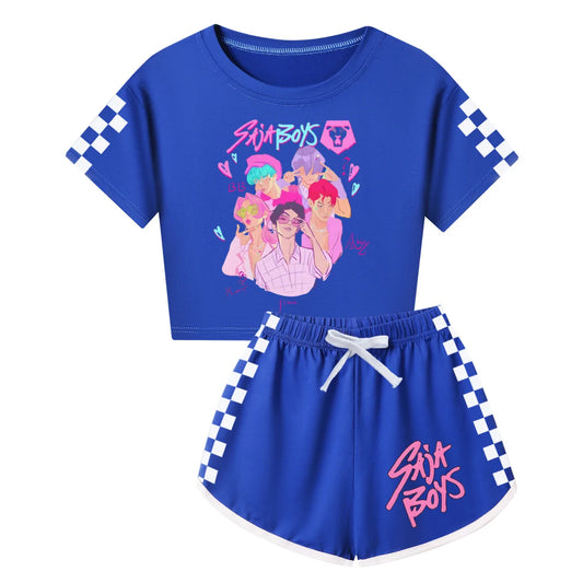 Stylish and Comfortable KPop Demon Hunters Kids SAJABOYS Summer Set