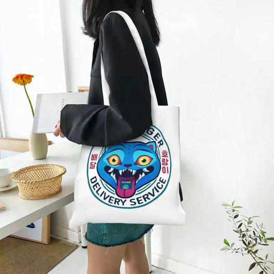 K-Pop Demon Hunters Tiger Canvas Tote Bag